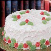 Holiday White Cake image