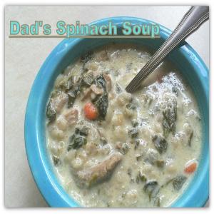 Dad's Spinach Soup image