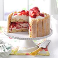 Strawberry Ladyfinger Icebox Cake image