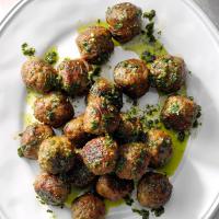 Meatballs with Chimichurri Sauce image