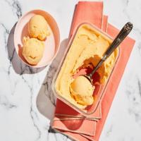 No-Churn Peaches and Cream Ice Cream image