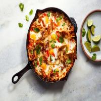 Chilaquiles With Bacon, Eggs, and Cheese image