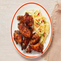 Hickory-Smoked Jerk Chicken Wings with Pickled Pineapple_image