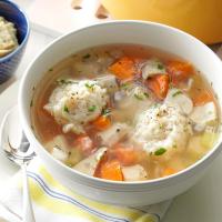 Healthy Chicken Dumpling Soup image
