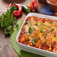 Mexican Vegetarian Bean & Cheese Enchiladas Recipe_image