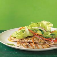 Grilled Chicken Paillards with Mint Salad_image