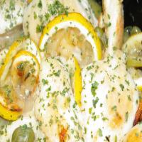 Chicken With Roasted Lemons, Green Olives, and Capers image