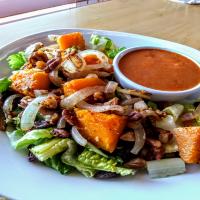 Roasted Butternut Squash Salad with Bacon and Onions image
