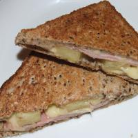 Grilled Ham and Cheese Sandwich With Pineapple image