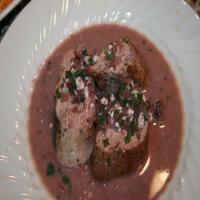 Seared Pork Tenderloins With Blue Cheese Sauce_image