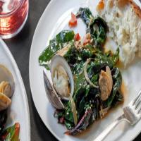 Swiss Chard with Clams and Chili_image