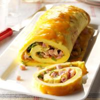 Ham 'n' Cheese Omelet Roll image