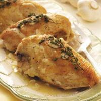 Roasted Chicken with Garlic-Sherry Sauce_image