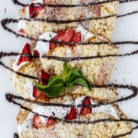 Strawberries & Cream Crepes image