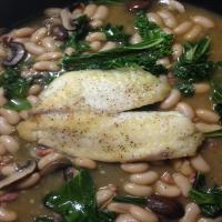 Tilapia With White Beans and Spinach image