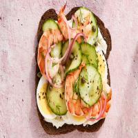 Scandinavian Shrimp-and-Cucumber Sandwich image