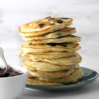 Blueberry Sour Cream Pancakes_image