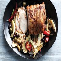 Roast Pork with Fennel, Chiles, and Olives image