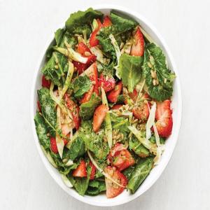 Kale Salad with Strawberries and Fennel image