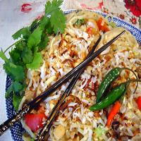 Thai Coconut Rice Noodles With Chicken image