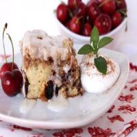Cherry Pecan Cinnamon Roll Cake - Annette's_image
