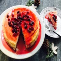 Cranberry Eggnog Cheesecake_image