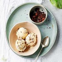 Buttermilk, brown sugar & rye bread ice cream image