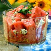 Watermelon and Blue Cheese Salad Recipe - (4/5)_image