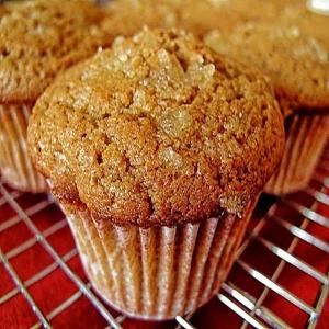Gingerbread Muffins with Crystallized Ginger Top_image