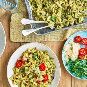 Build your own pesto pasta salad image