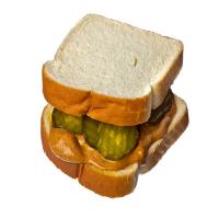 Peanut Butter and Pickle Sandwich image