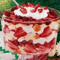 Strawberry Raspberry Trifle image