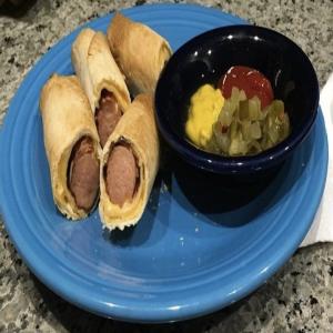 Air Fried Hot Dog and Bean Wrap_image