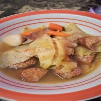 Kielbasa. cabbage, potato & carrot 1 pot meal_image