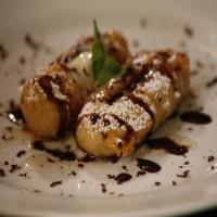 Fried Bananas with Lavender Honey and Five-Spice Chocolate image