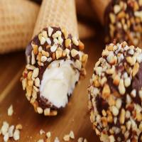 Homemade Chocolate-Dipped Ice Cream Cones_image