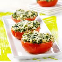 Spinach-Topped Tomatoes image