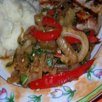 Braised Fennel With Onions and Peppers image