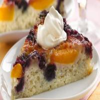 Peach-Blueberry Upside-Down Cake image