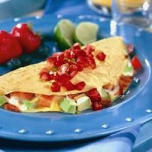 Bacon, Avocado and Cheese Omelet_image