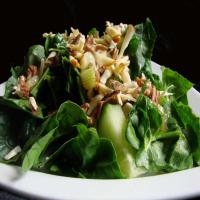 Spinach Salad With Warm Maple Dressing image