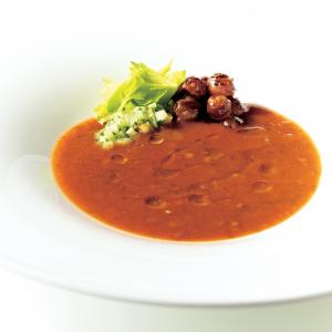 Lentil Soup, Date Balls, Celery Salad_image