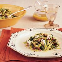 Wilted Brussels Sprouts Salad with Warm Apple-Cider Dressing_image