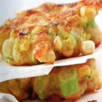 Zucchini & Corn Tortitas with Tomatillo-Cilantro Sauce Recipe - (4.5/5)_image