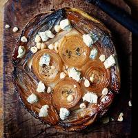 Caramelised onion & chicory tart with gorgonzola image