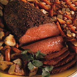 Spiced Roast Beef and Vegetables Recipe | Epicurious.com_image