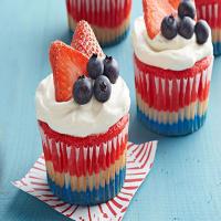 Red, White & Blue Cupcakes image