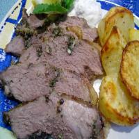 Grilled Butterflied Leg of Lamb with Lemon, Herbs and Garlic_image