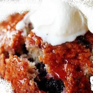 Saucy Tart Cherry Cobbler Cake- Grandma's image