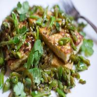 Hot and Sour Seared Tofu With Snap Peas image